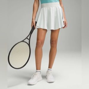 Lululemon Court Rival High Rise Skirt Long size 2 Silver Ice SLVI